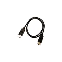V7 Cable de vídeo negro Pro DisplayPort macho a DisplayPort macho 1m