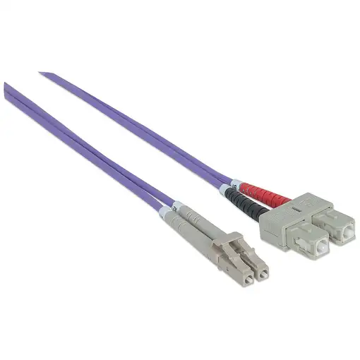 Intellinet 751049 Cable de fibra óptica e InfiniBand 1 m LC SC Violeta