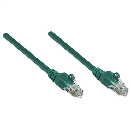 Intellinet RJ-45, M/M, 10m cable de red Verde Cat5e U/UTP (UTP)