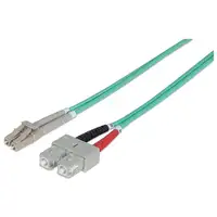 Intellinet 750158 Cable de fibra óptica e InfiniBand 2 m LC SC Color aguamarina