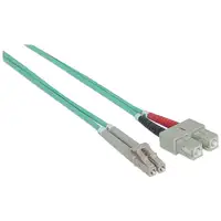 Intellinet 750158 Cable de fibra óptica e InfiniBand 2 m LC SC Color aguamarina