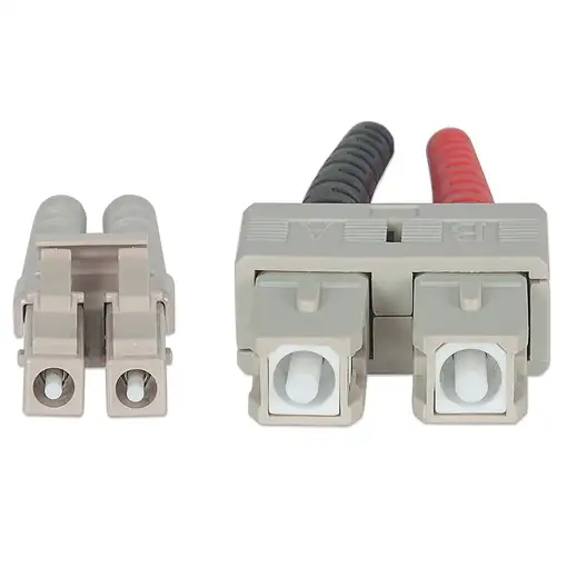 Intellinet 750158 Cable de fibra óptica e InfiniBand 2 m LC SC Color aguamarina