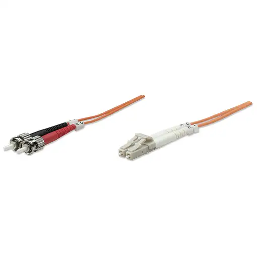 Intellinet 1m LC/ST Cable de fibra óptica e InfiniBand Naranja