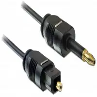 DeLOCK 1m Toslink cable de audio Mini-TOSLINK Negro