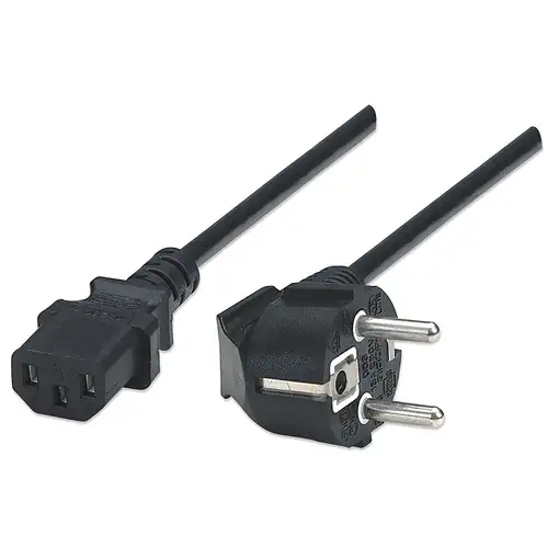 Manhattan 300148 cable de transmisión Negro 1,8 m CEE7/4 C13 acoplador