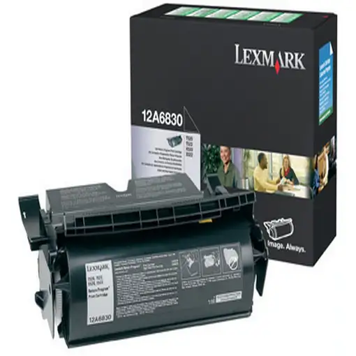 Lexmark 12A6830 cartucho de tóner 1 pieza(s) Original Negro