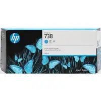 HP Cartucho de tinta cian DesignJet 738 de 300 ml