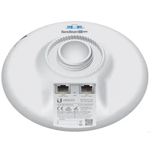 Ubiquiti NanoBeam 5AC Gen 2 Puente wifi 450 Mbit/s Blanco
