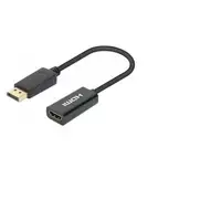 Manhattan 153713 cambiador de género para cable DisplayPort HDMI Negro