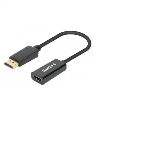 Manhattan 153713 cambiador de género para cable DisplayPort HDMI Negro