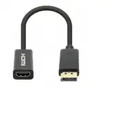 Manhattan 153713 cambiador de género para cable DisplayPort HDMI Negro