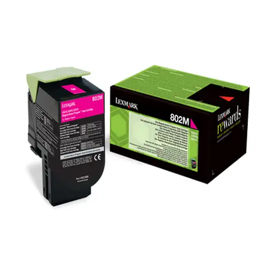 Lexmark 802M cartucho de tóner 1 pieza(s) Original Magenta