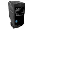 Lexmark 74C20C0 cartucho de tóner 1 pieza(s) Original Cian