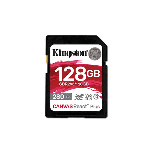 Kingston Technology Canvas React Plus 128 GB SDXC UHS-II Clase 10