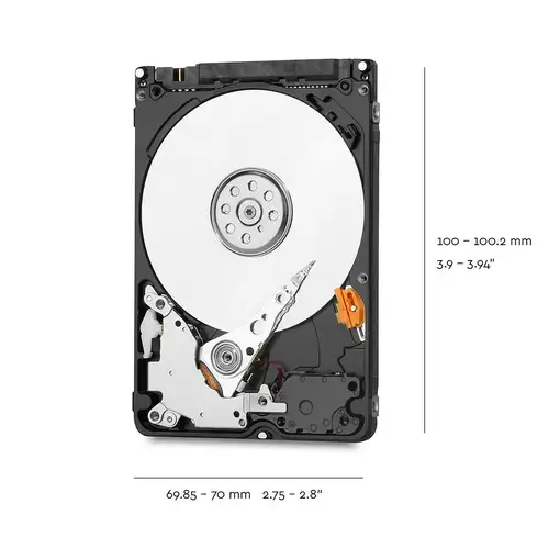 Western Digital Blue disco duro interno 2 TB 5400 RPM 128 MB 2.5" Serial ATA III