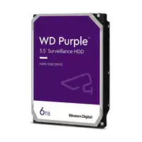 Western Digital Purple disco duro interno 6 TB 5400 RPM 256 MB 3.5" Serial ATA III