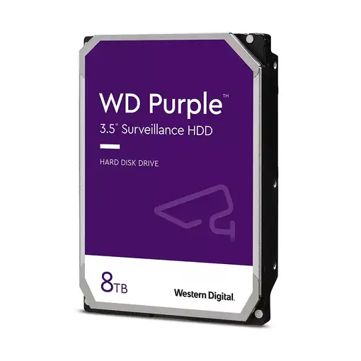 Western Digital Blue Purple disco duro interno 8 TB 5400 RPM 256 MB 3.5" Serial AT