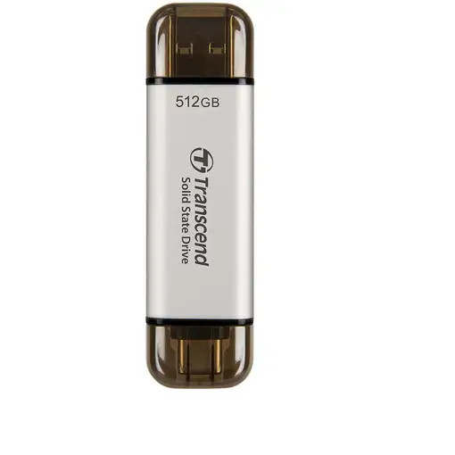 Transcend ESD310 512 GB USB tipo A a USB tipo C 3.2 Gen 2 (3.1 Gen 2) Plata