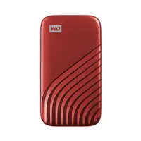 Western Digital My Passport 2 TB USB Tipo C 3.2 Gen 2 (3.1 Gen 2) Rojo