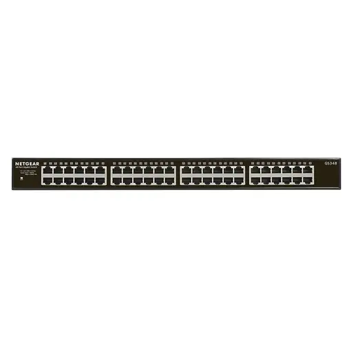 NETGEAR GS348 No administrado Gigabit Ethernet (10/100/1000) 1U Negro