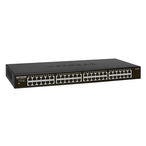NETGEAR GS348 No administrado Gigabit Ethernet (10/100/1000) 1U Negro