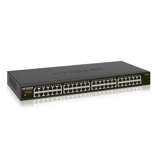 NETGEAR GS348 No administrado Gigabit Ethernet (10/100/1000) 1U Negro