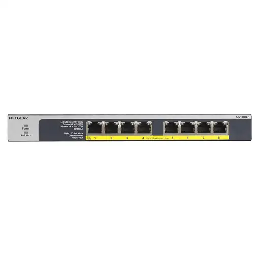 NETGEAR GS108LP No administrado Gigabit Ethernet (10/100/1000) Energía sobre Ether
