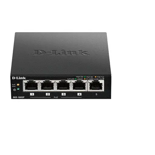D-Link DGS-1005P/E switch No administrado Gigabit Ethernet (10/100/1000) Energía s
