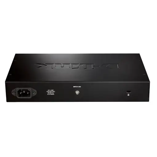 D-Link DGS-1016D/E switch No administrado Negro, Metálico
