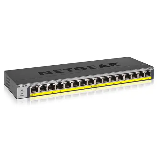 NETGEAR GS116PP No administrado Gigabit Ethernet (10/100/1000) Energía sobre Ether