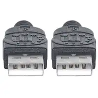 Manhattan 353892 cable USB USB 2.0 1 m USB A Negro