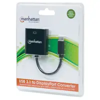 Manhattan 152020 Adaptador gráfico USB 3840 x 2160 Pixeles Negro