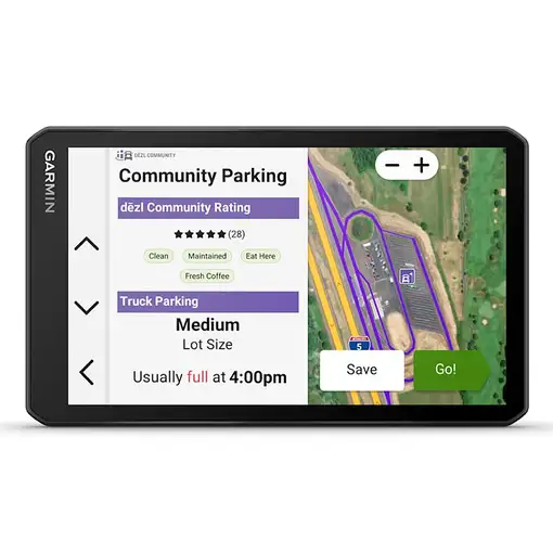 Garmin dēzl LGV720 navegador Fijo 17,6 cm (6.95") TFT Pantalla táctil 242 g Negro