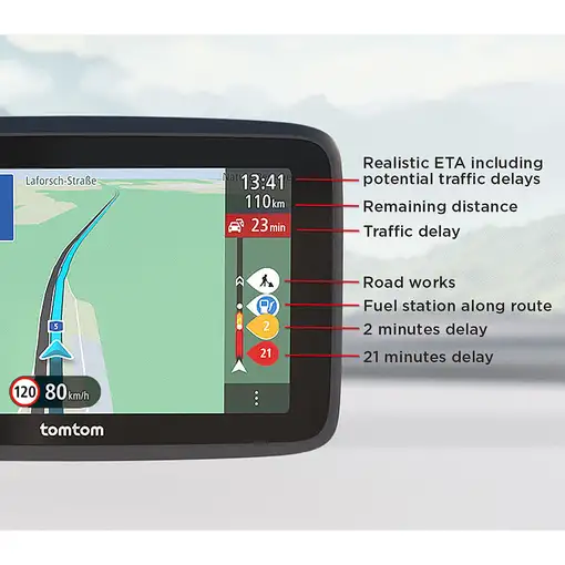 TomTom GO Classic navegador Fijo 15,2 cm (6") Pantalla táctil Negro