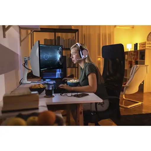 Ergotron HX Series 45-647-216 soporte para monitor 124,5 cm (49") Escritorio Blanc
