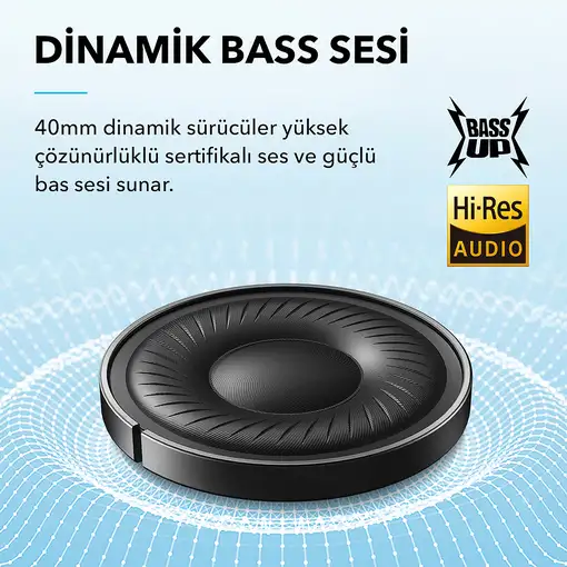 Soundcore A3004-Mavi Auriculares Alámbrico Diadema Llamadas/Música USB Tipo C Blue