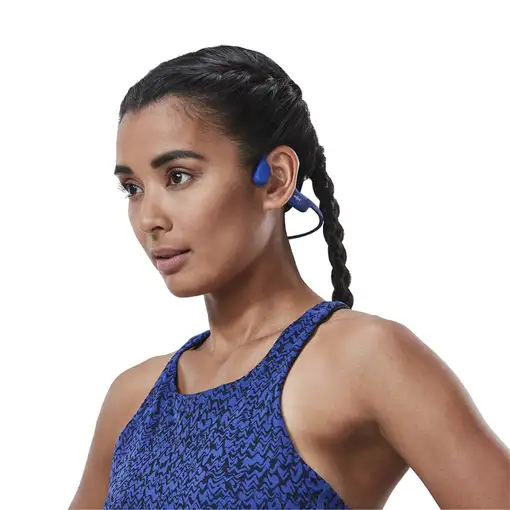 SHOKZ OpenRun Auriculares Inalámbrico Banda para cuello Deportes Bluetooth Azul