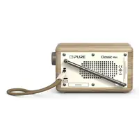 Pure DAB+ Radio Classic Mini Portátil Digital Crema de color, Madera
