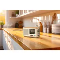 Pure DAB+ Radio Classic Mini Portátil Digital Crema de color, Madera