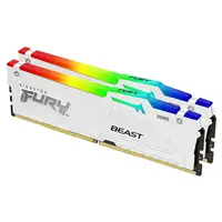 Kingston Technology FURY Beast 64GB 6400MT/s DDR5 CL32 DIMM (Kit de 2) White RGB E