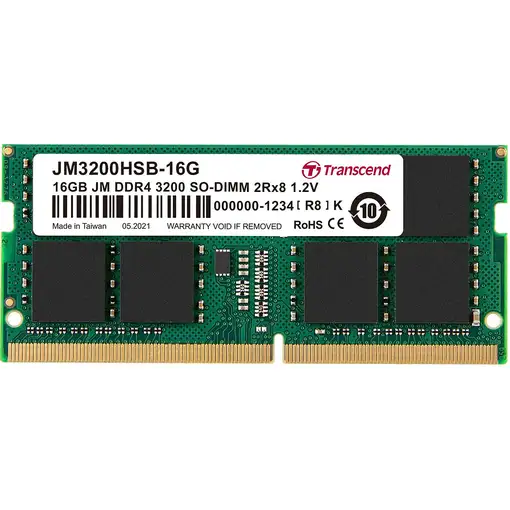 Transcend JetRam JM3200HSB-16G módulo de memoria 16 GB DDR4 3200 MHz