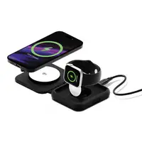 Cygnett MagTravel Qi2.0 2-in-1 Smartphone, Reloj inteligente Negro USB Cargador in