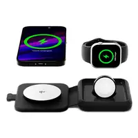 Cygnett MagTravel Qi2.0 2-in-1 Smartphone, Reloj inteligente Negro USB Cargador in