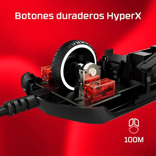 HyperX Pulsefire Haste 2: ratón gaming (blanco)