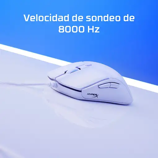 HyperX Pulsefire Haste 2: ratón gaming (blanco)