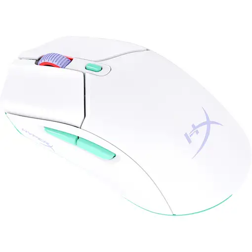 HyperX Pulsefire Haste 2 Core inalámbricos: ratón gaming (blanco/verde/púrpura)
