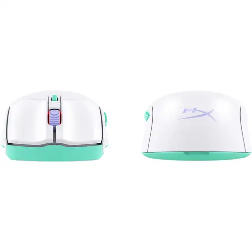 HyperX Pulsefire Haste 2 Core inalámbricos: ratón gaming (blanco/verde/púrpura)