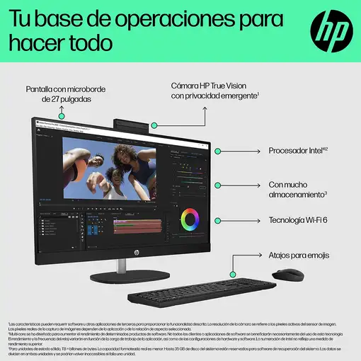 HP 27-cr0065ns Intel® Core™ i5 i5-1335U 68,6 cm (27") 1920 x 1080 Pixeles PC todo