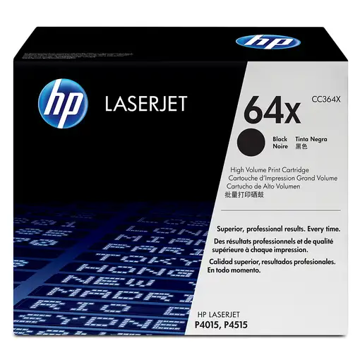HP 64X High Yield Black Original LaserJet Toner Cartridge cartucho de tóner 1 piez