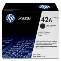 HP 42X High Yield Black Original LaserJet Toner Cartridge cartucho de tóner 1 piez